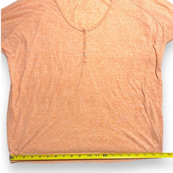 Victoria's Secret Peach Henley Top Size M/M Womens Casual Knit - Picture 8 of 11